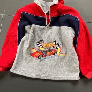 Mattel Pull Over Zip RARE vtg Boys size 5/6 Authentic Hot Wheels Heat Jacket